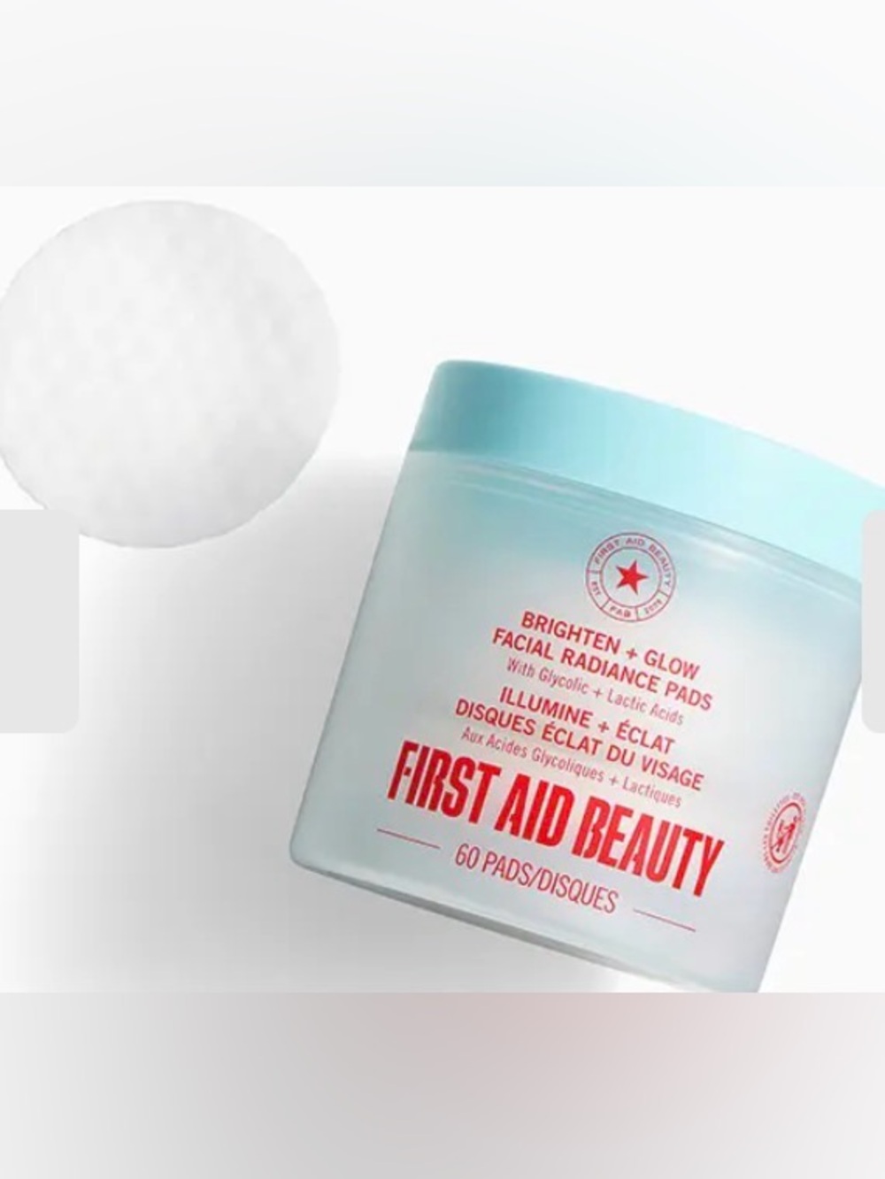 💫 First Aid Beauty Brighten + Glow Facial Radiance Pads